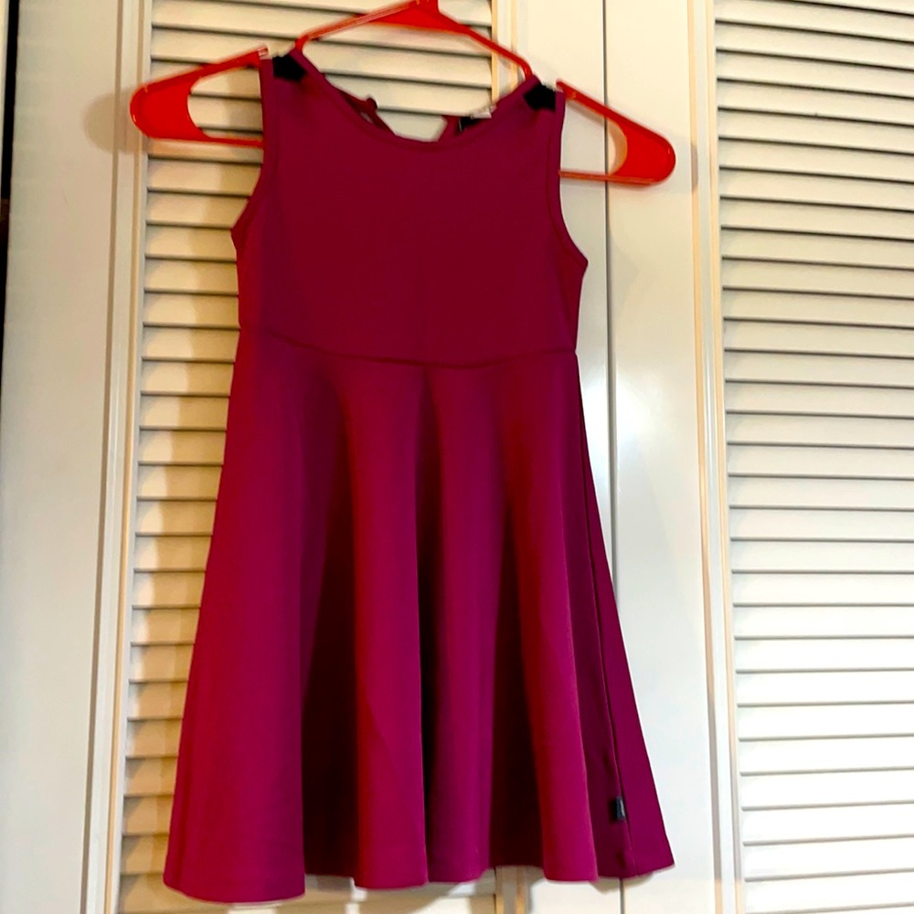 DKNY, scuba skater dress with sheer panel, size 5